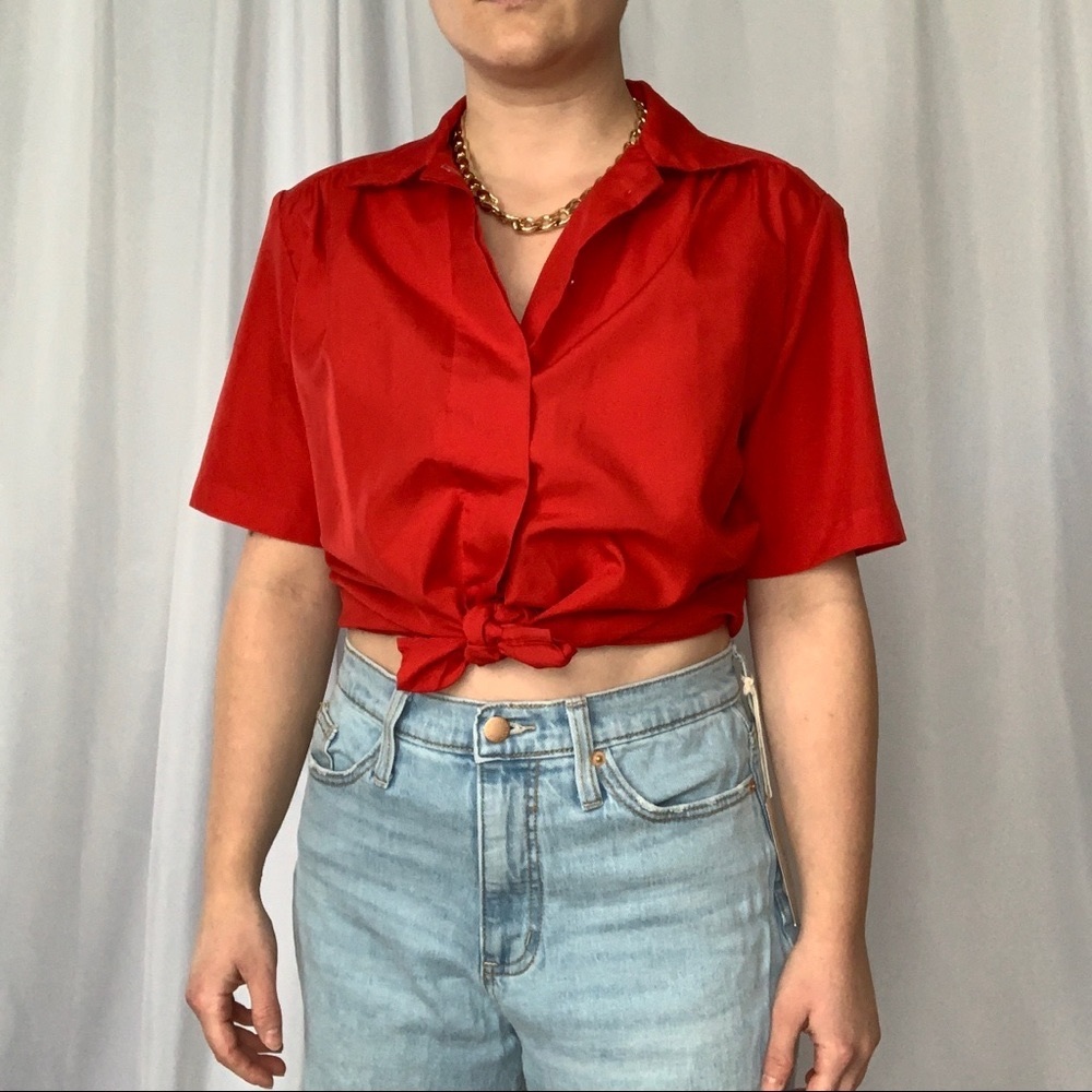 Vintage red blouse